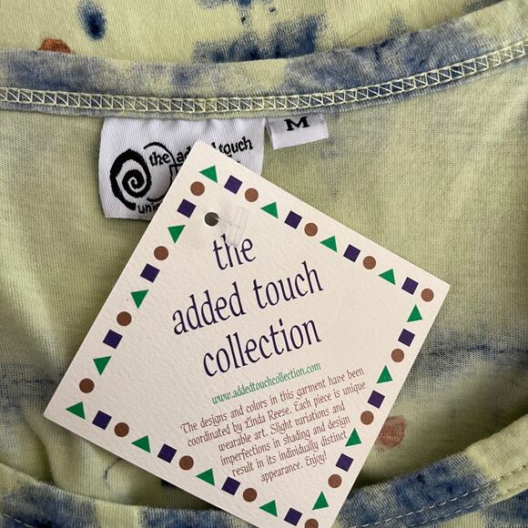 The Added Touch Unique Wearable Art Boxy Artsy Tunic Top Size Medium New - Picture 11 of 13